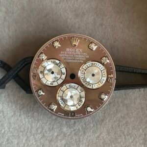 Daytona Tahitian mother-of-pearl dial, three-eye flower design, with moissanite scale, suitable for 4130/4131 movement