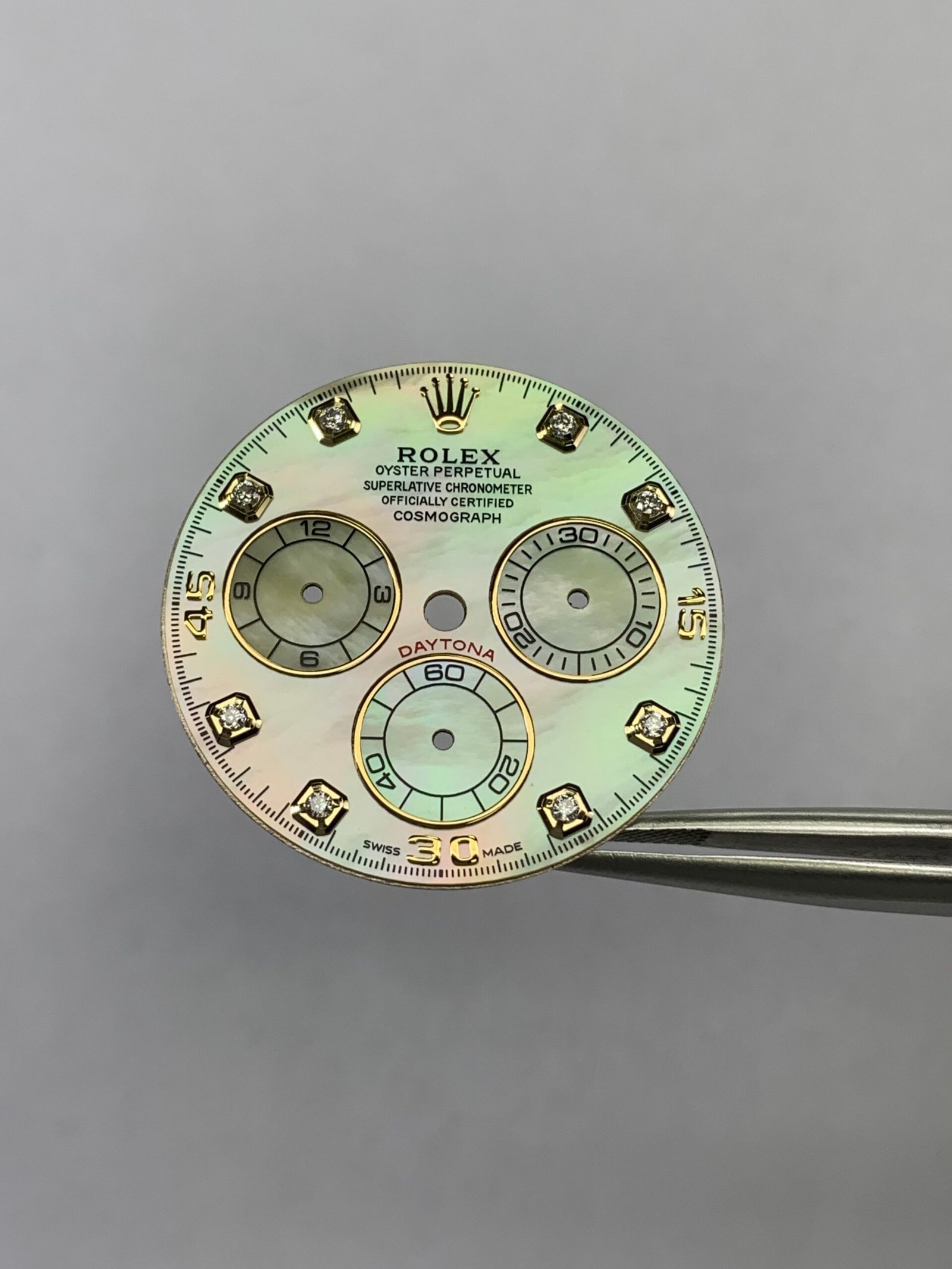 Rolex Daytona Yellow Mother-of-Pearl Dial Moissanite Moment Applicable 4130/4131 Movement - Image 6