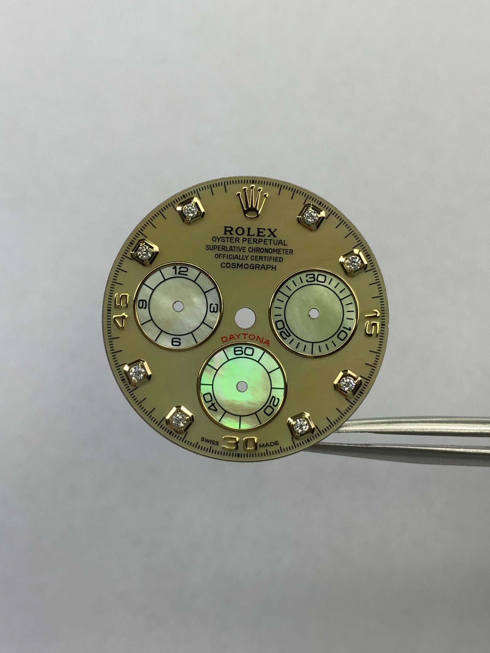 Rolex Daytona Yellow Mother-of-Pearl Dial Moissanite Moment Applicable 4130/4131 Movement - Image 3