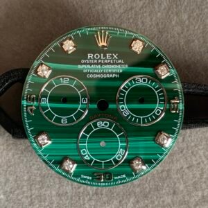 Rolex Daytona natural malachite dial, moissanite hour markers, suitable for 4130/4131 movement