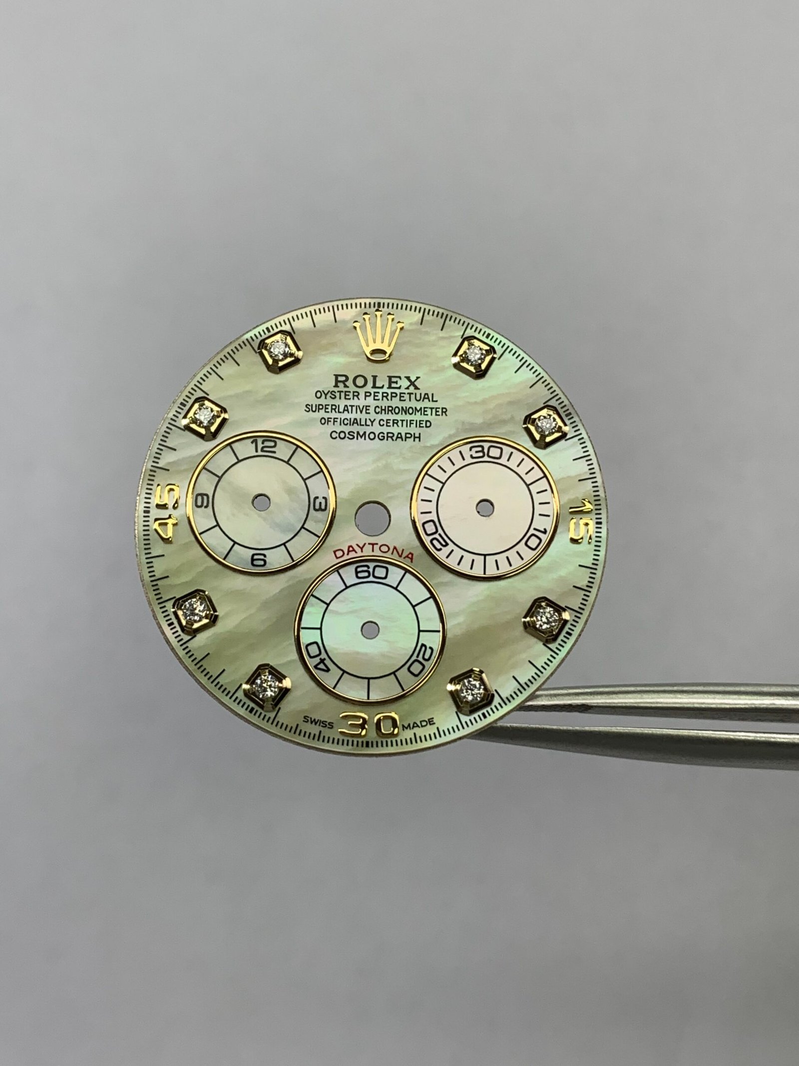 Rolex Daytona Yellow Mother-of-Pearl Dial Moissanite Moment Applicable 4130/4131 Movement - Image 5