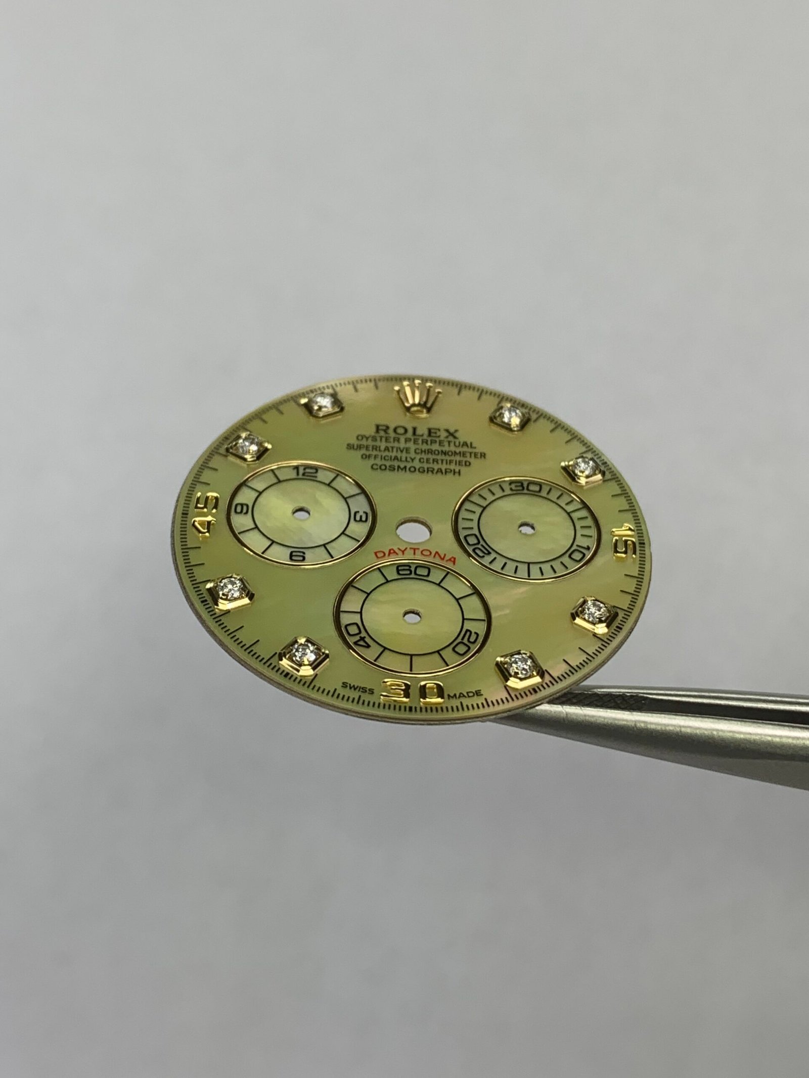 Rolex Daytona Yellow Mother-of-Pearl Dial Moissanite Moment Applicable 4130/4131 Movement - Image 4