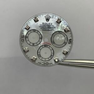 Rolex Daytona White Mother-of-Pearl Dial Moissanite Moment Unique Texture Applicable to 4130 Movement