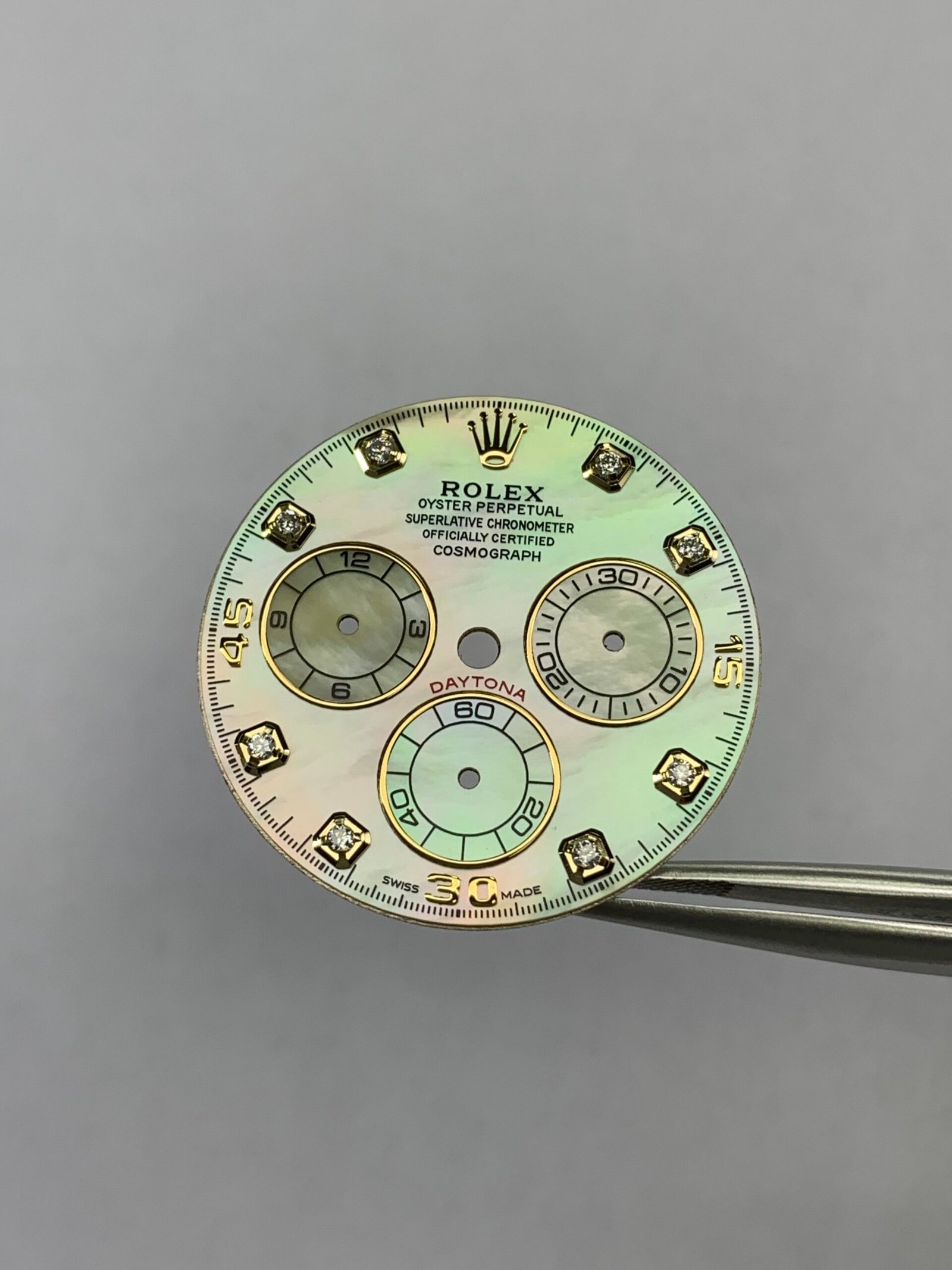 Rolex Daytona Yellow Mother-of-Pearl Dial Moissanite Moment Applicable 4130/4131 Movement - Image 10