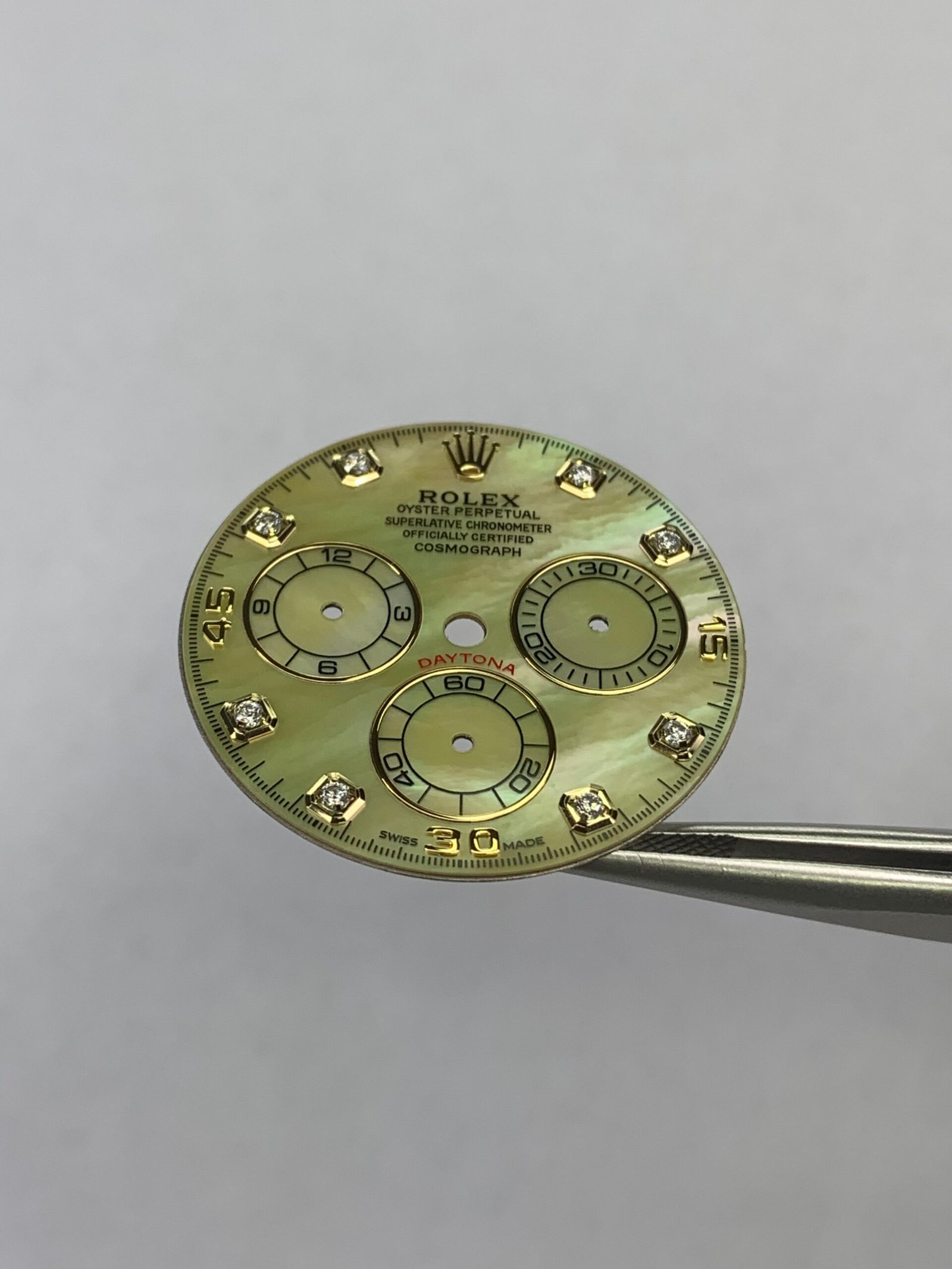 Rolex Daytona Yellow Mother-of-Pearl Dial Moissanite Moment Applicable 4130/4131 Movement - Image 11