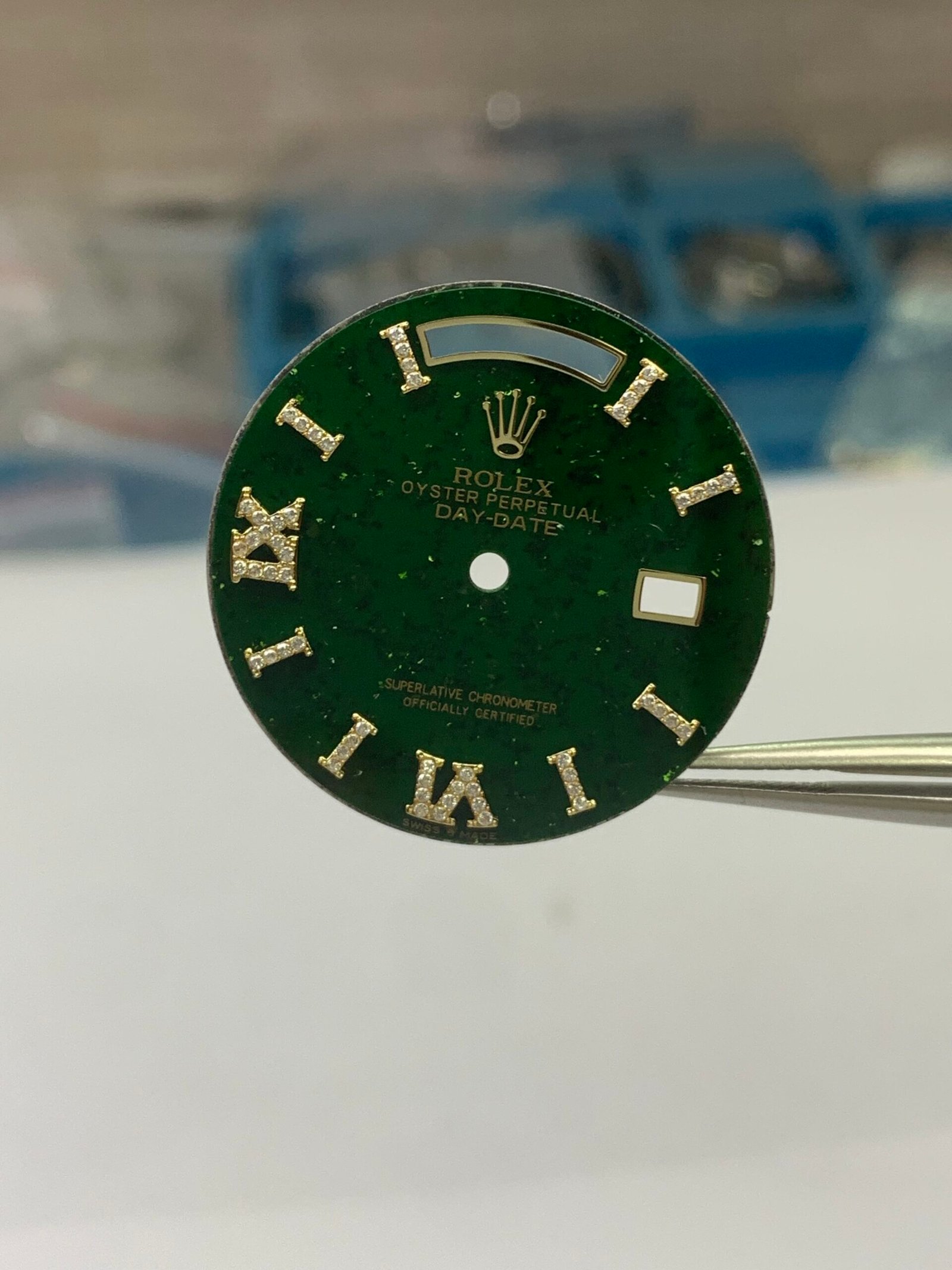 Rolex 36dd green gold dial Roman jewel scale 3055 3155 movement applicable - Image 10