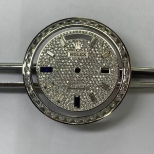 Rolex 40DD starry dial with moissanite bezel