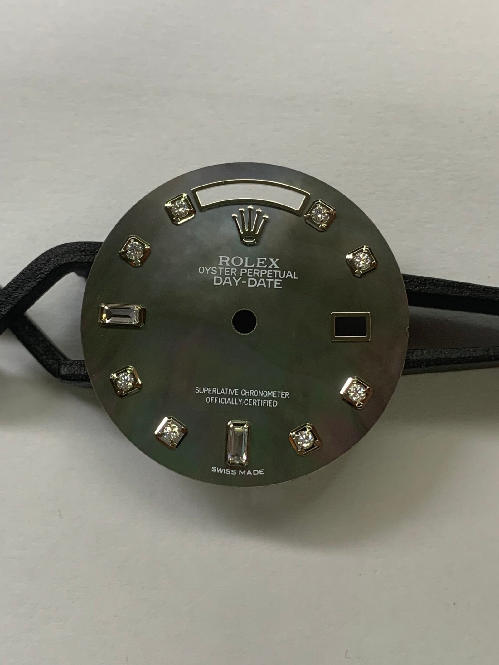 Rolex 36dd Tahitian black mother-of-pearl dial, 6, 9T square diamonds, suitable for 3055/3155 movement