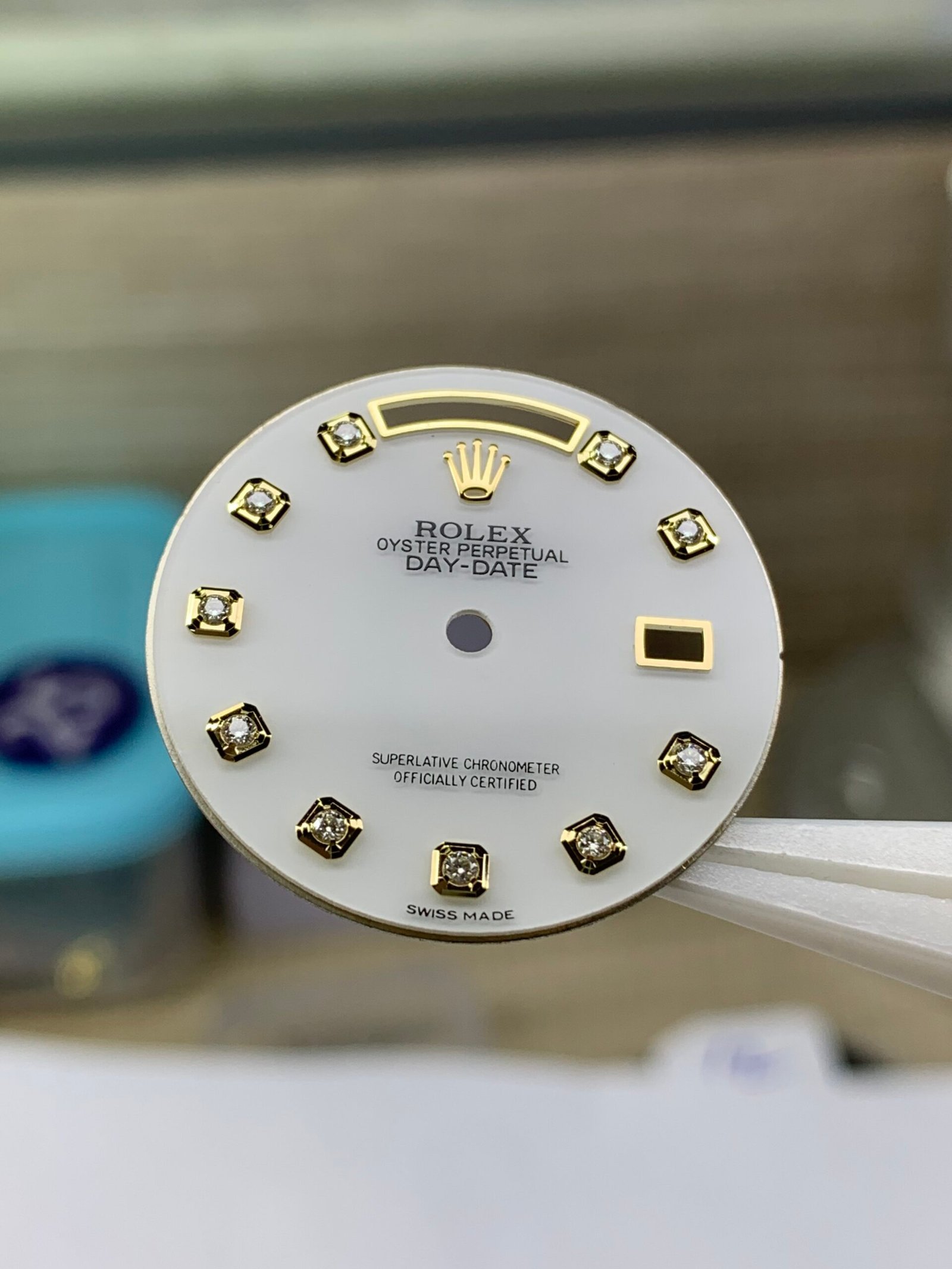 Rolex 36DD opal dial with gemstone markers for 3055/3155 movement - Image 4