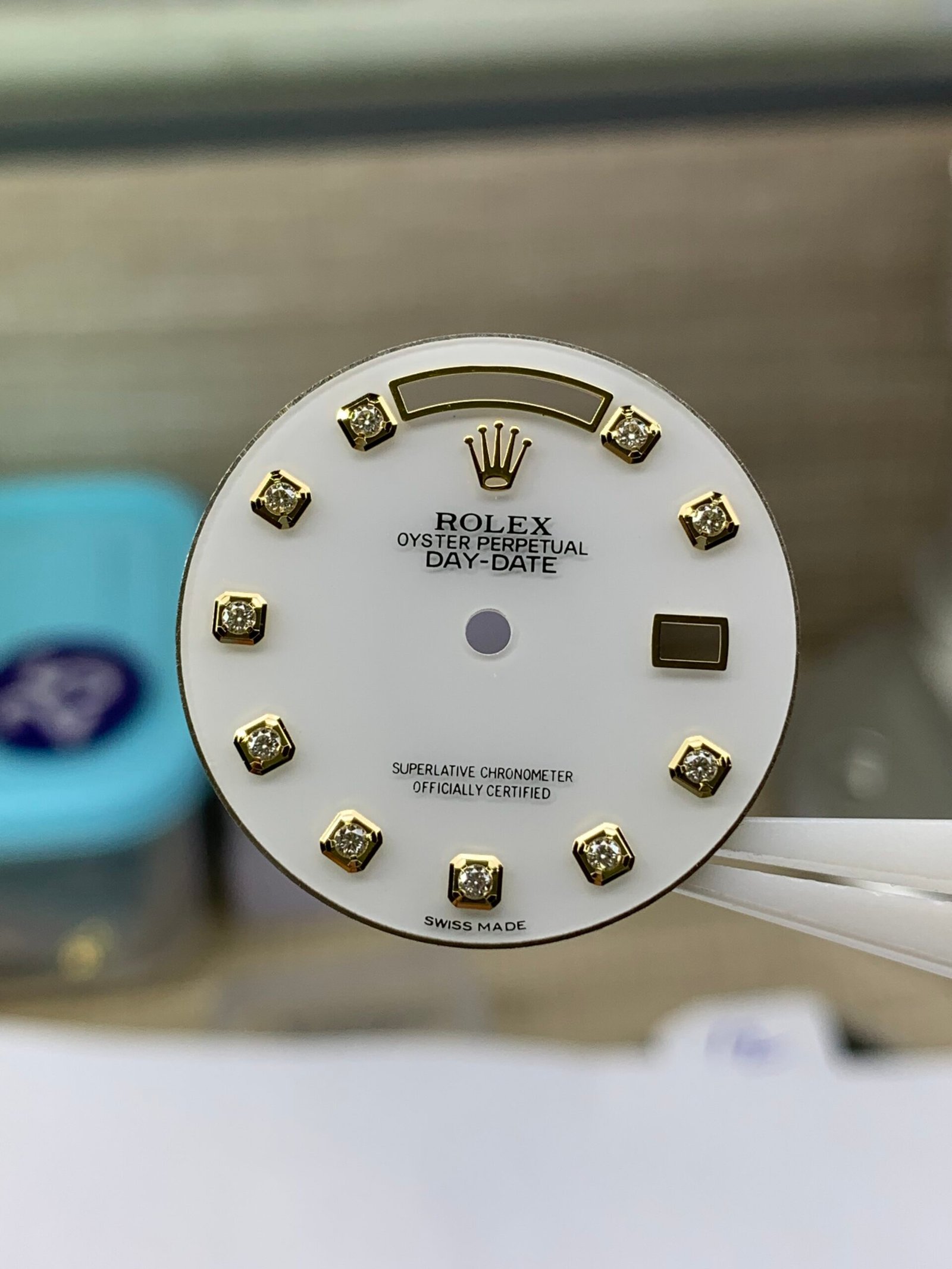 Rolex 36DD opal dial with gemstone markers for 3055/3155 movement - Image 2