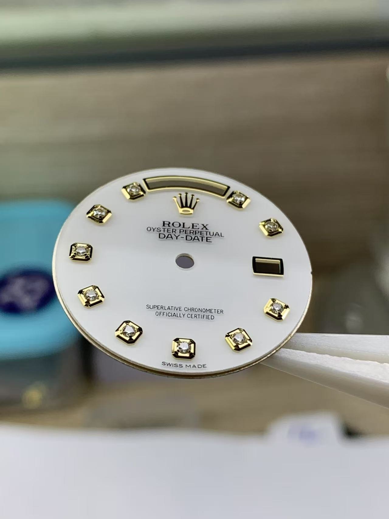 Rolex 36DD opal dial with gemstone markers for 3055/3155 movement - Image 3